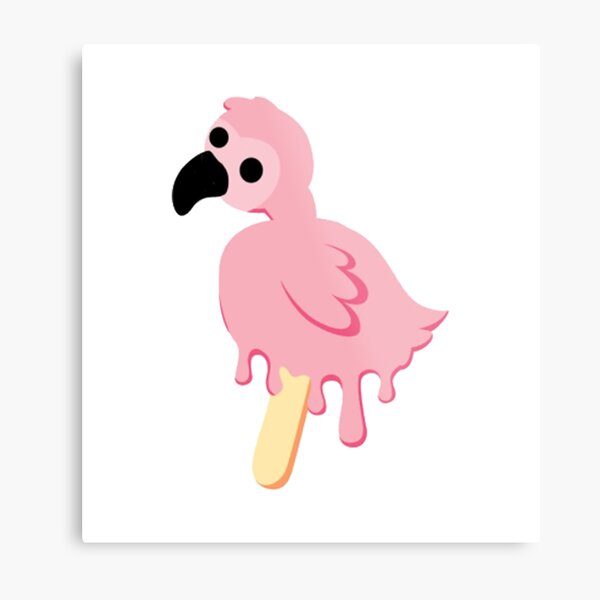 Flamingo Youtube Metal Print By Yanavapro001 Redbubble - roblox testing a vulture