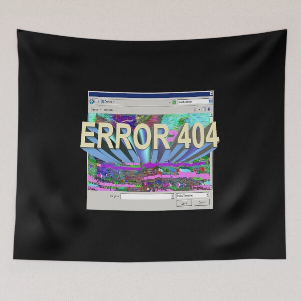 Item preview, error 404 vaporwave designed and sold by Omeris.