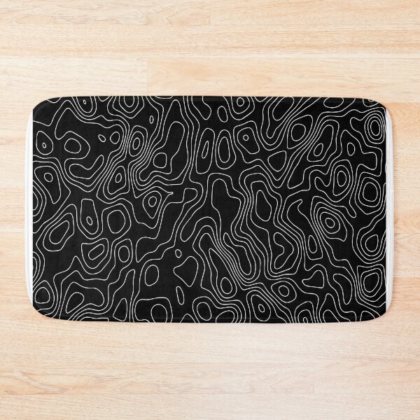Item preview, Contour map black designed and sold by Makestudio.