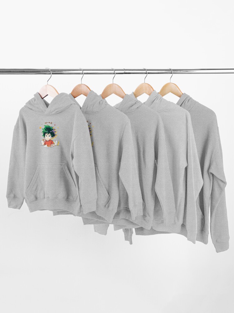 Alternate view of My Hero Academia Curry Day with Deku! Kids Pullover Hoodie