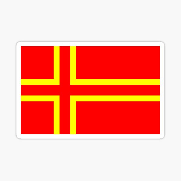 2x Autocollant sticker drapeau coeur normandie normand