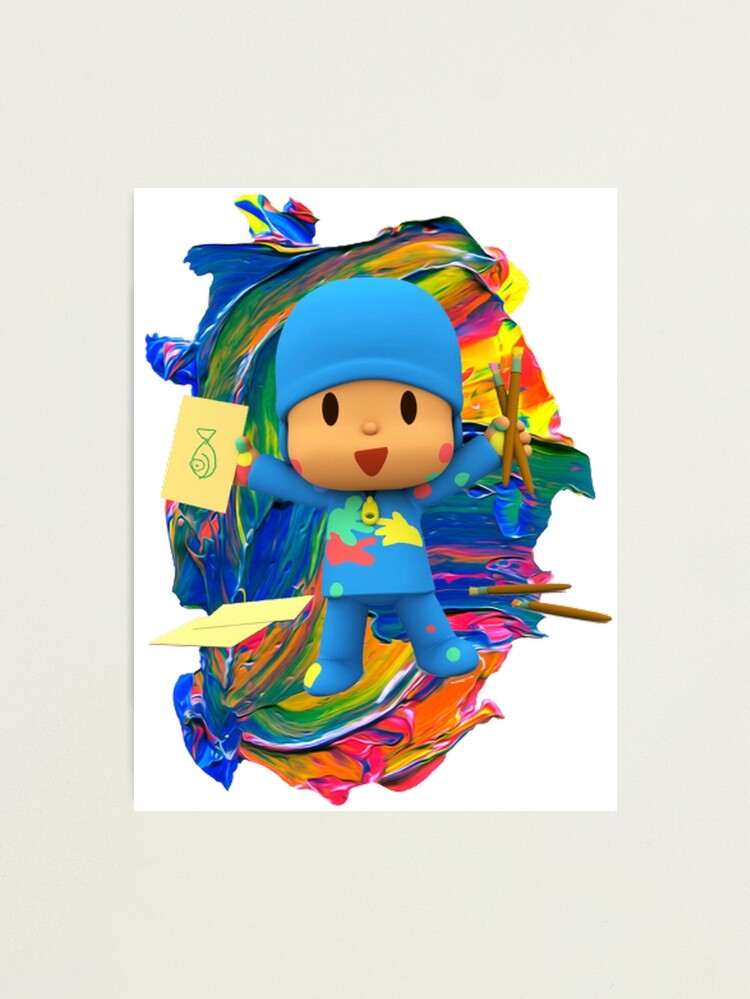 Drawings To Paint & Colour Pocoyo - Print Design 009