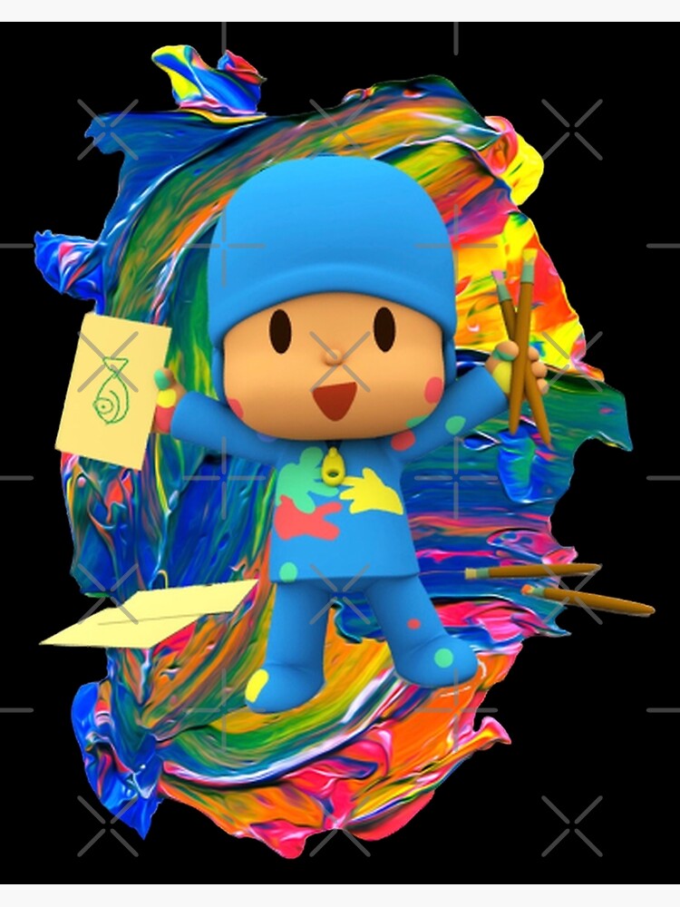 Drawings To Paint & Colour Pocoyo - Print Design 004