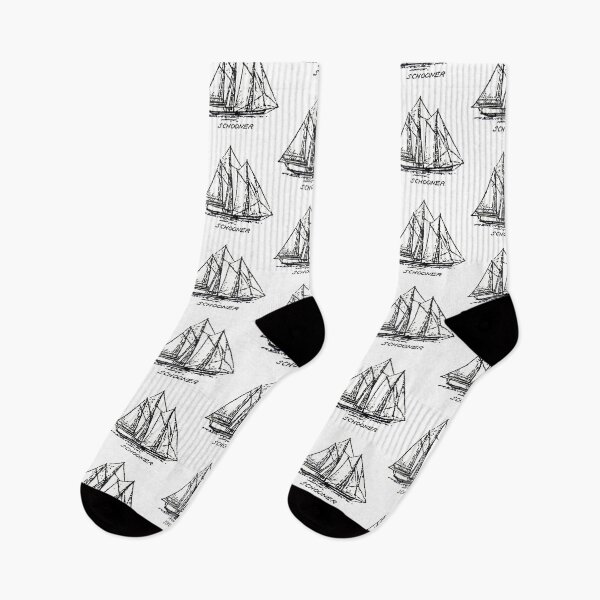 Item preview, Sail Ship, Schooner (Black and white). designed and sold by timothybeighton.