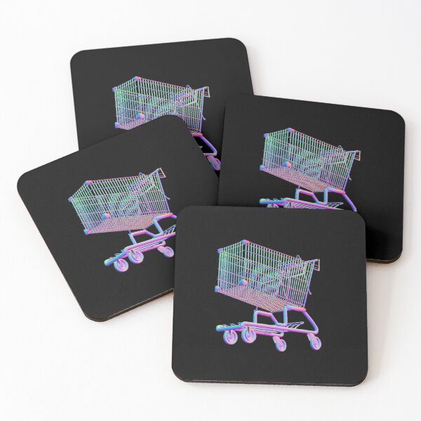 Item preview, vaporwave shopping cart designed and sold by Omeris.