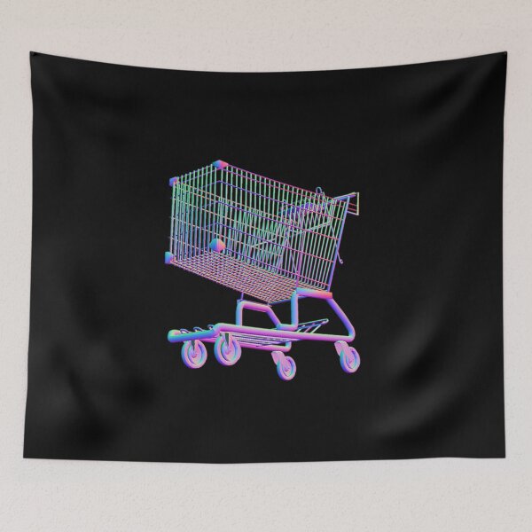Item preview, vaporwave shopping cart designed and sold by Omeris.