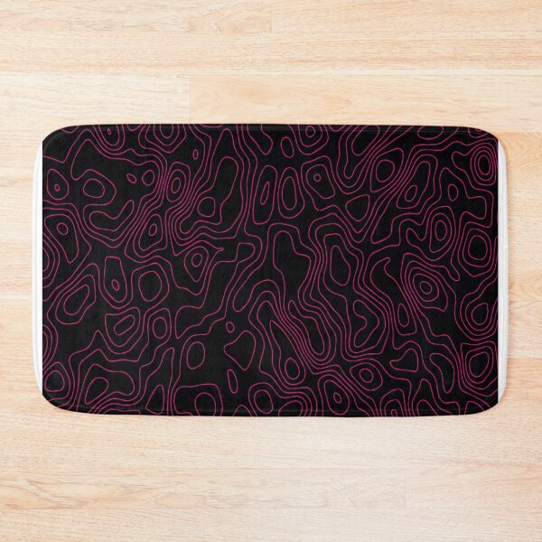Item preview, Contour map black & pink designed and sold by Makestudio.