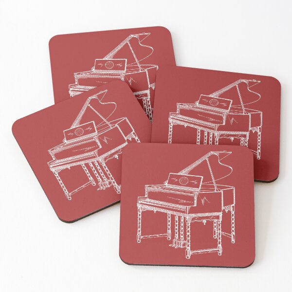 Item preview, Grand piano patent 1928 - white designed and sold by InkedArtPrints.