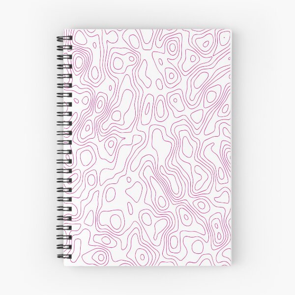 Item preview, Contour map white and pink designed and sold by Makestudio.