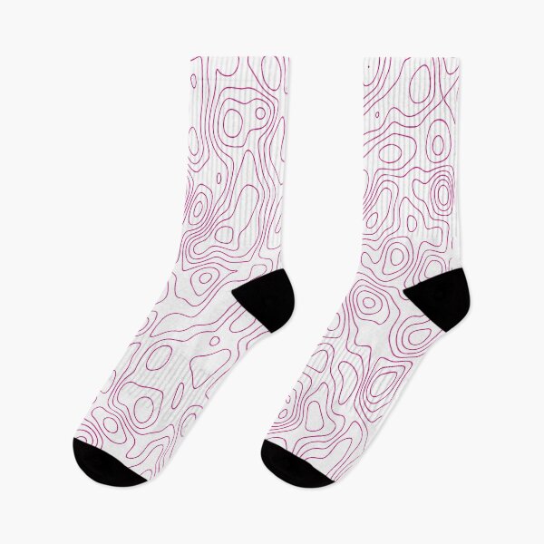 Item preview, Contour map white and pink designed and sold by Makestudio.