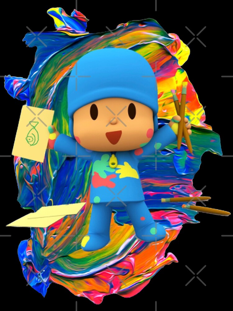 Drawings To Paint & Colour Pocoyo - Print Design 013