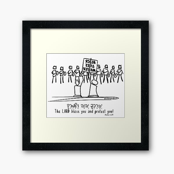 Peaceful Protests Framed Art Print