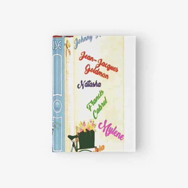 Cool Parisian Music Shop Image Hardcover Journal