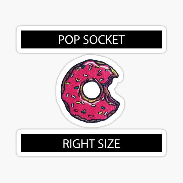 Donut pop socket Sticker