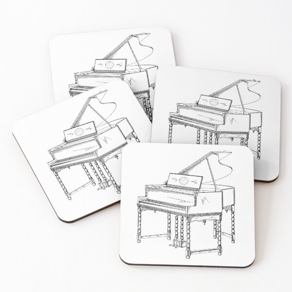 Item preview, Grand piano patent 1928 - black designed and sold by InkedArtPrints.