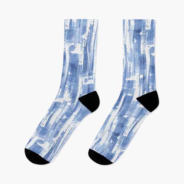 Item preview, Abstract grunge geometric shapes contemporary art blue navy indigo color seamless pattern  designed and sold by olgersart.