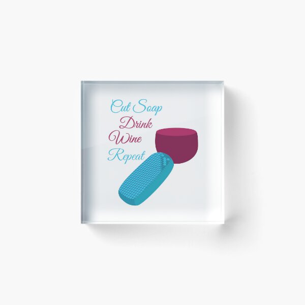 Item preview, Funny ASMR Cut Soap Drink Wine Repeat graphic designed and sold by jakehughes2015.