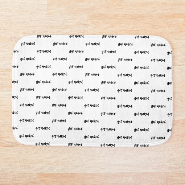 Item preview, Get naked bath mat designed and sold by Makestudio.