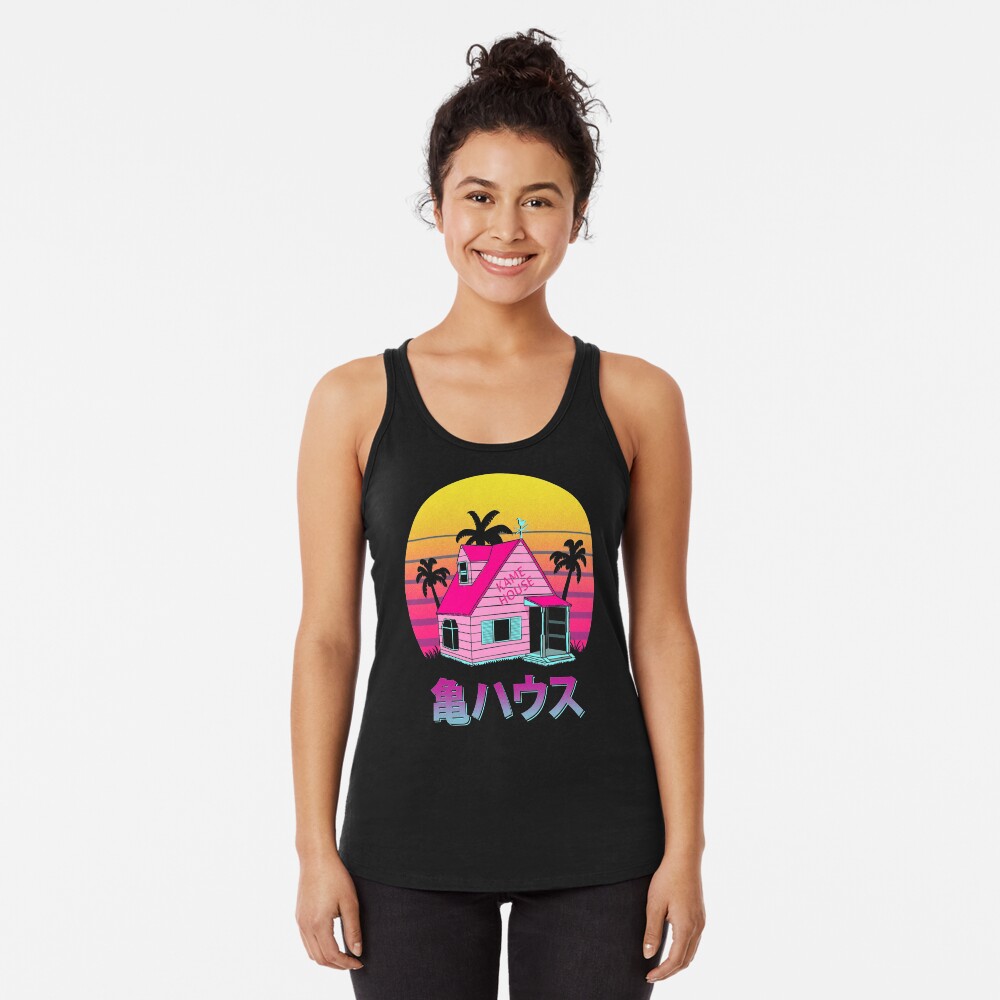 Retro Kame House Racerback Tank Top