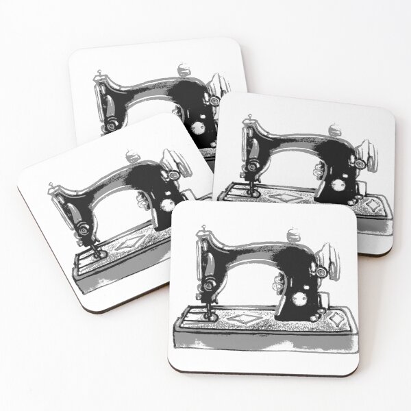 Item preview, Vintage Sewing Machine Digital Illustration designed and sold by JacquesArt.