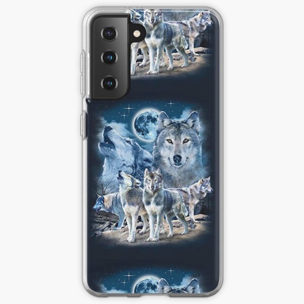 Wolf Fox 3 Wolf Animal Graphics Art Samsung Galaxy Soft Case