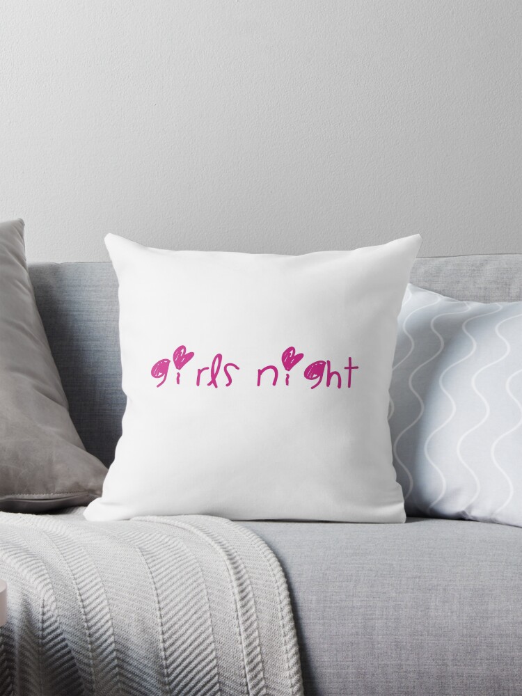 Thumbnail 1 of 4, Pillow, Girls Night Merchandise - White designed and sold by girlsnight.