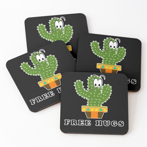 Item preview, Funny Free Hugs Cacti designed and sold by Fruitsome.