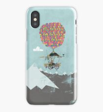 Riding A Bicycle Through The Mountains iPhone Case/Skin