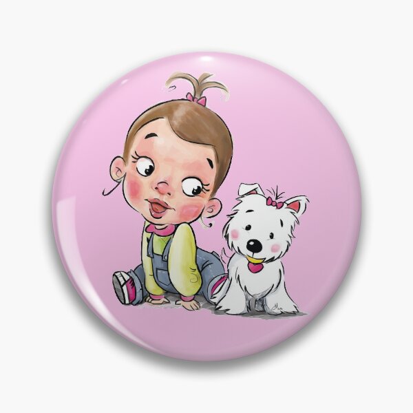 Item preview, Little girl and westie puppy designed and sold by Teeject.