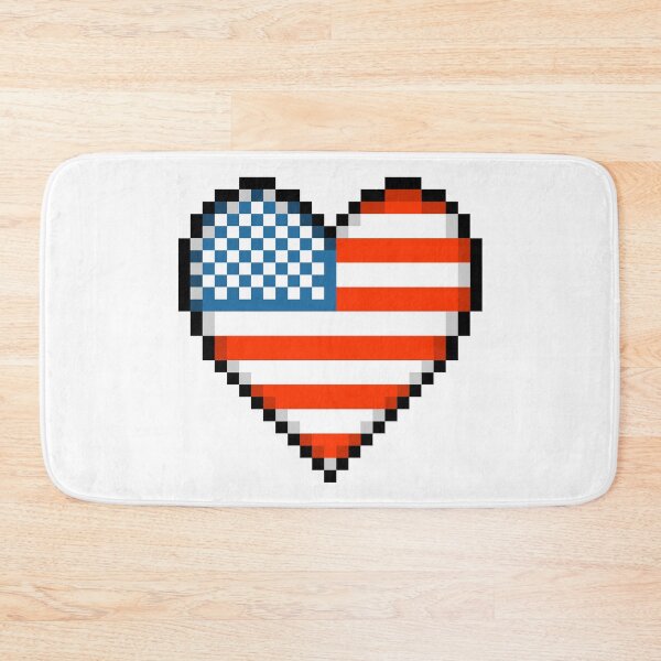 Item preview, Pixel Patriot's Heart designed and sold by greyspot.