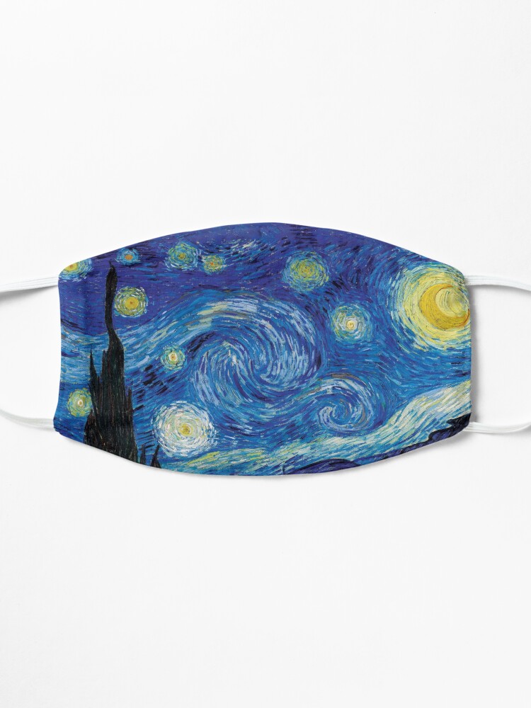 Thumbnail 3 of 5, Mask, Vincent Van Gogh - Starry Night designed and sold by AbidingCharm.