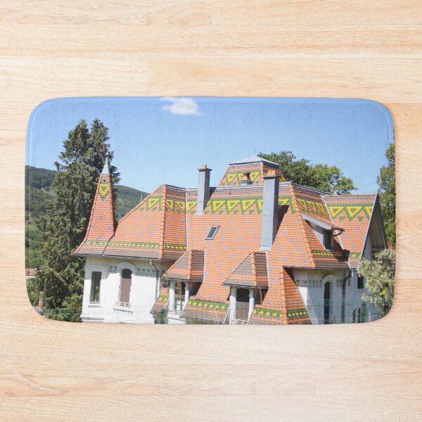 Item preview, Colorful manor house roof designed and sold by EstelleRossetti.
