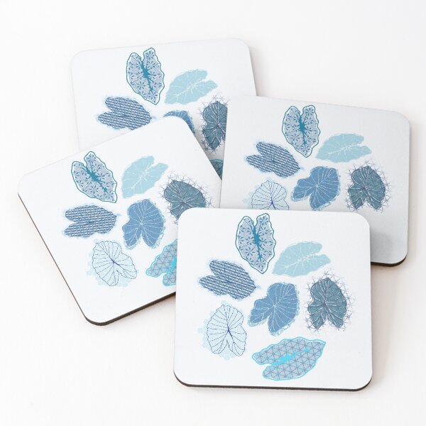 Item preview, Elephant Ears Lacey Leaves in Blissful Blues designed and sold by Odsy.