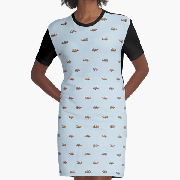 Airplane Graphic T-Shirt Dress