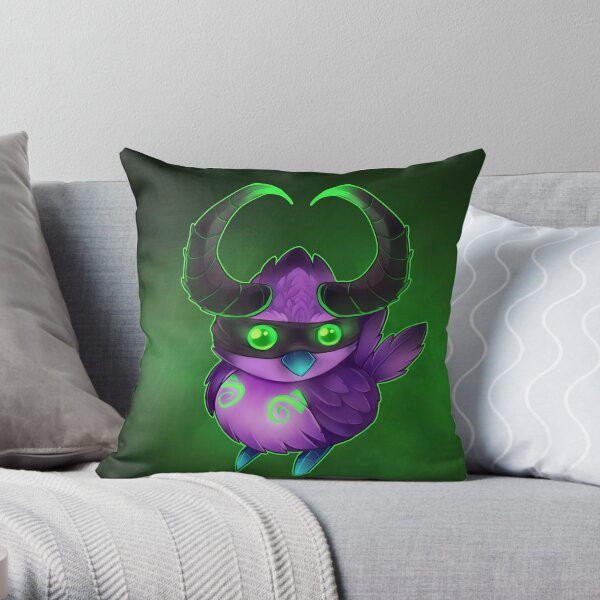 Demon Hunter Pepe Throw Pillow