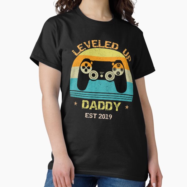 Leveled To Daddy-Vintage Promoted To Daddy 2020 T-Shirt Leveled To Daddy-Vintage Promoted To Daddy 2020 T-Shirt