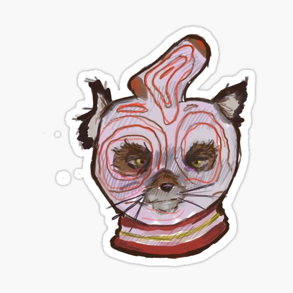  ash aka  fox boy Sticker  by vincentsvangoth Redbubble