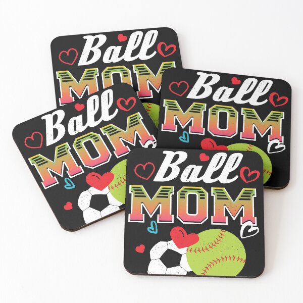 Item preview, Funny Softball Soccer Heart Gift Design for Mom design designed and sold by Lisbob.
