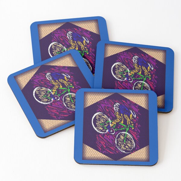 Item preview, BICYCLE ABSTRACT CYCLO-CROSS : Psychedelic Print designed and sold by posterbobs.