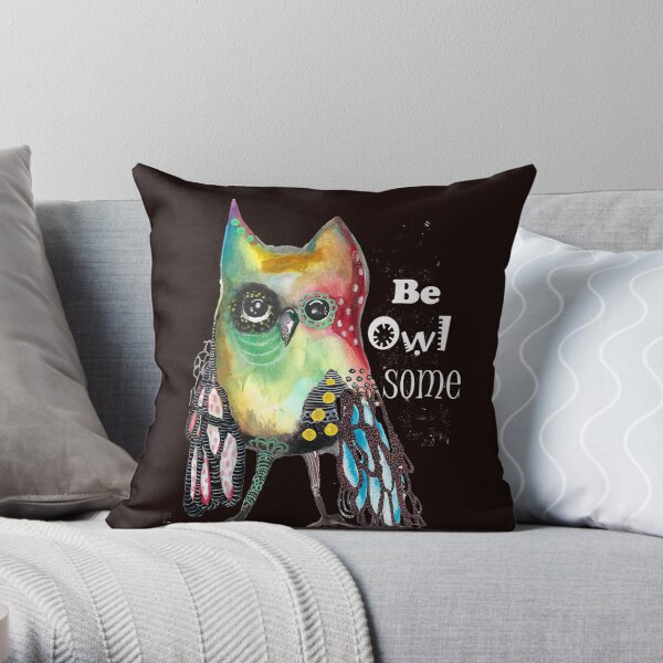 Owlsome Throw Pillow