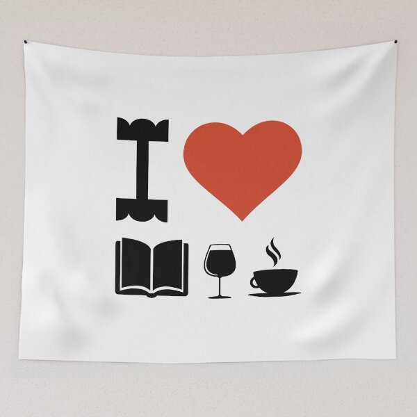 Item preview, Funny Coffee Books and Wine Lover Novelty print designed and sold by jakehughes2015.