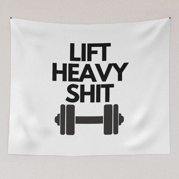 Item preview, Gym Motivation Lift Heavy Shit designed and sold by JustCreativity.