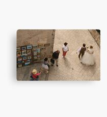Bride and Groom Canvas Print