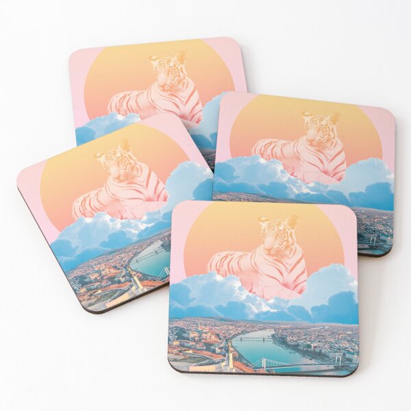 Item preview, Danube - Surrealist Digital Collage Tiger Budapest River designed and sold by sweetpea88.