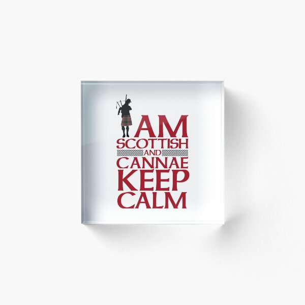 Item preview, I Am Scottish And Cannae Keep Calm - funny joke Scots design designed and sold by BossyBrit.