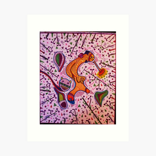 joan miro in hell Art Print