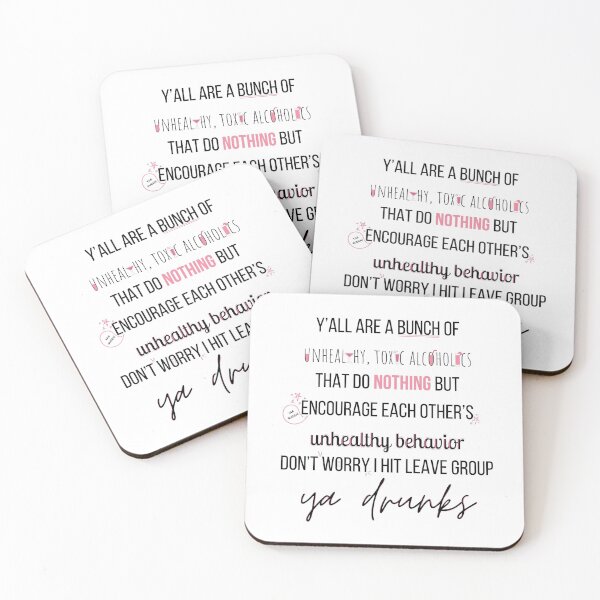 Tipsy Toasters Coasters (Set of 4)