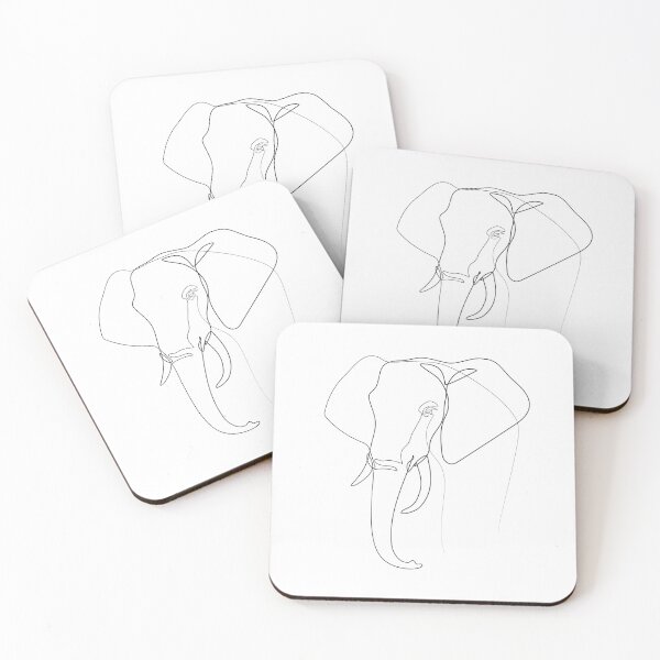 Artikelvorschau, One Line Elephant entworfen und verkauft von Junibee-Design.