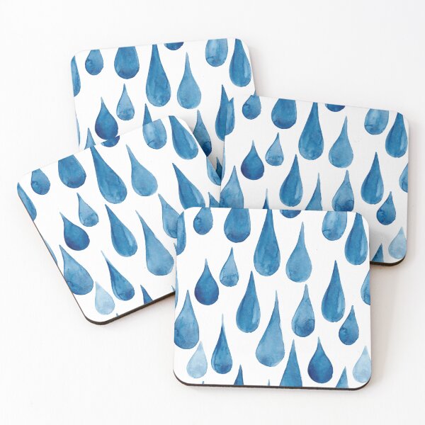 Item preview, Watercolor rain drops designed and sold by kostolom3000.