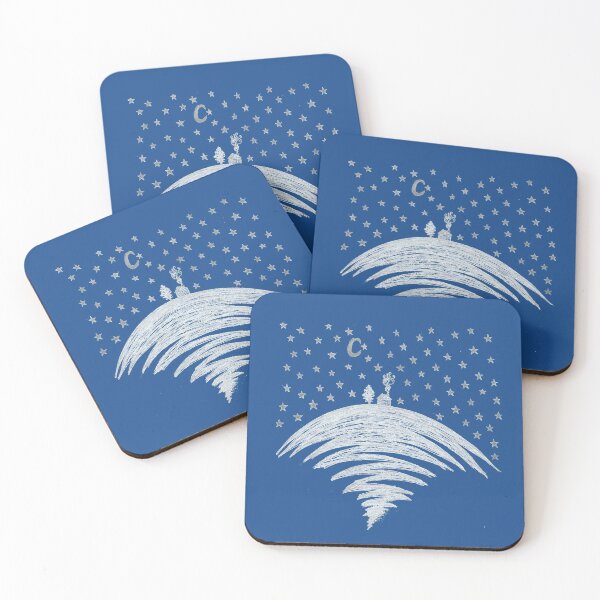 House Against the Night Sky Coasters (Set of 4)